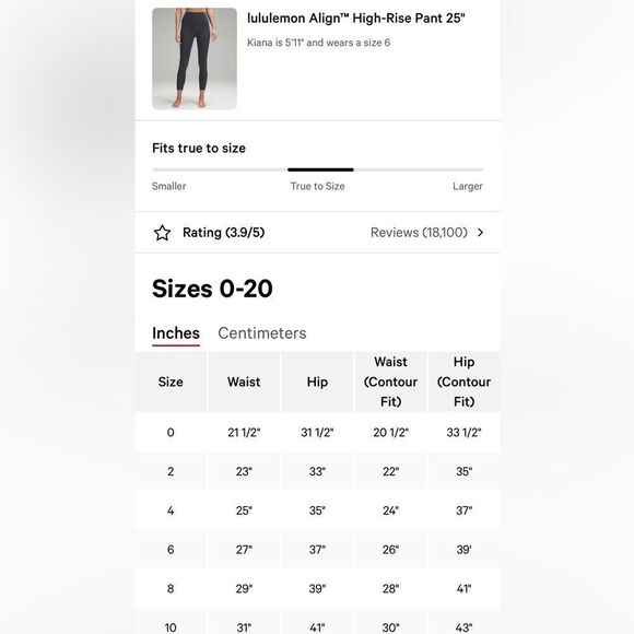 Lululemon Align Pant 25" black Heritage 365 Camo‎ Deep Coal size 8 NWT - Picture 6 of 6